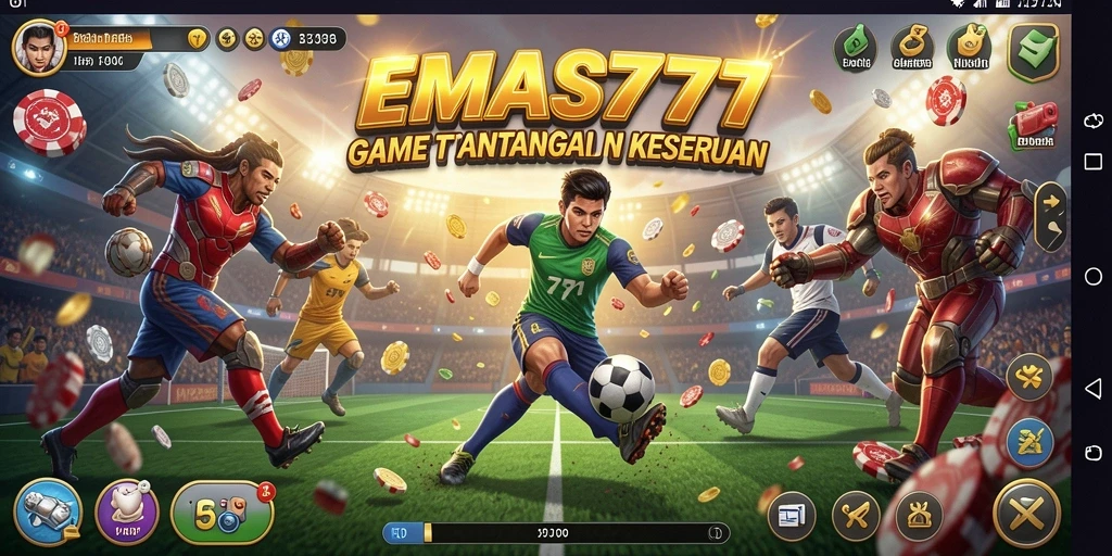 Tangkapan layar utama EMAS777 menampilkan aksi seru dalam permainan olahraga.