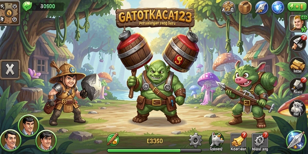 Tampilan menarik dari gameplay GATOTKACA123 yang seru dan menghibur.