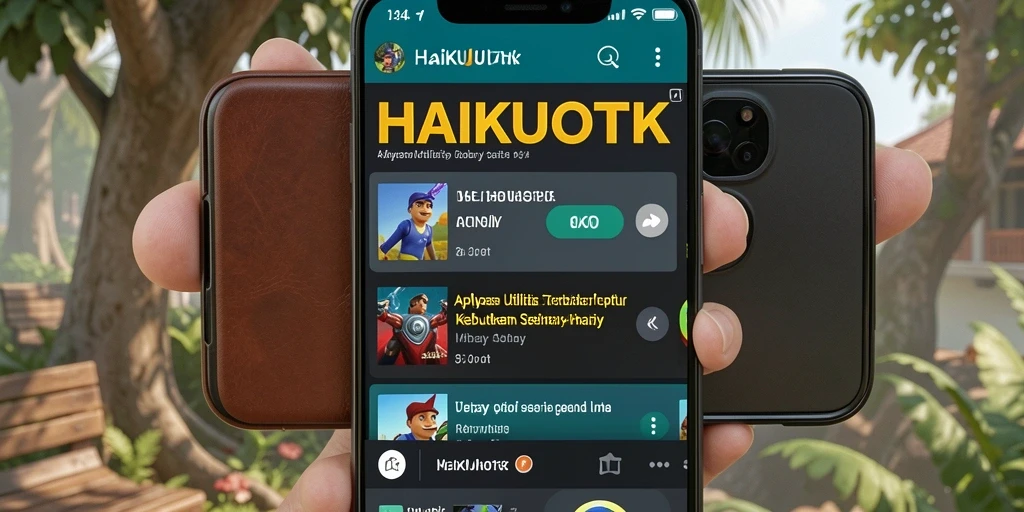 Tampilan antarmuka HAIKUOTK yang sederhana dan efisien.