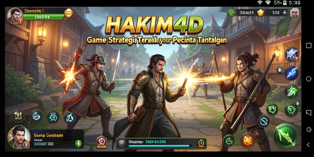 Tampilan gameplay yang menarik di HAKIM4D dengan aksi strategi intens.